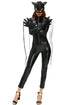 Sexy Fierce Wet Look Halloween Catsuit Costume